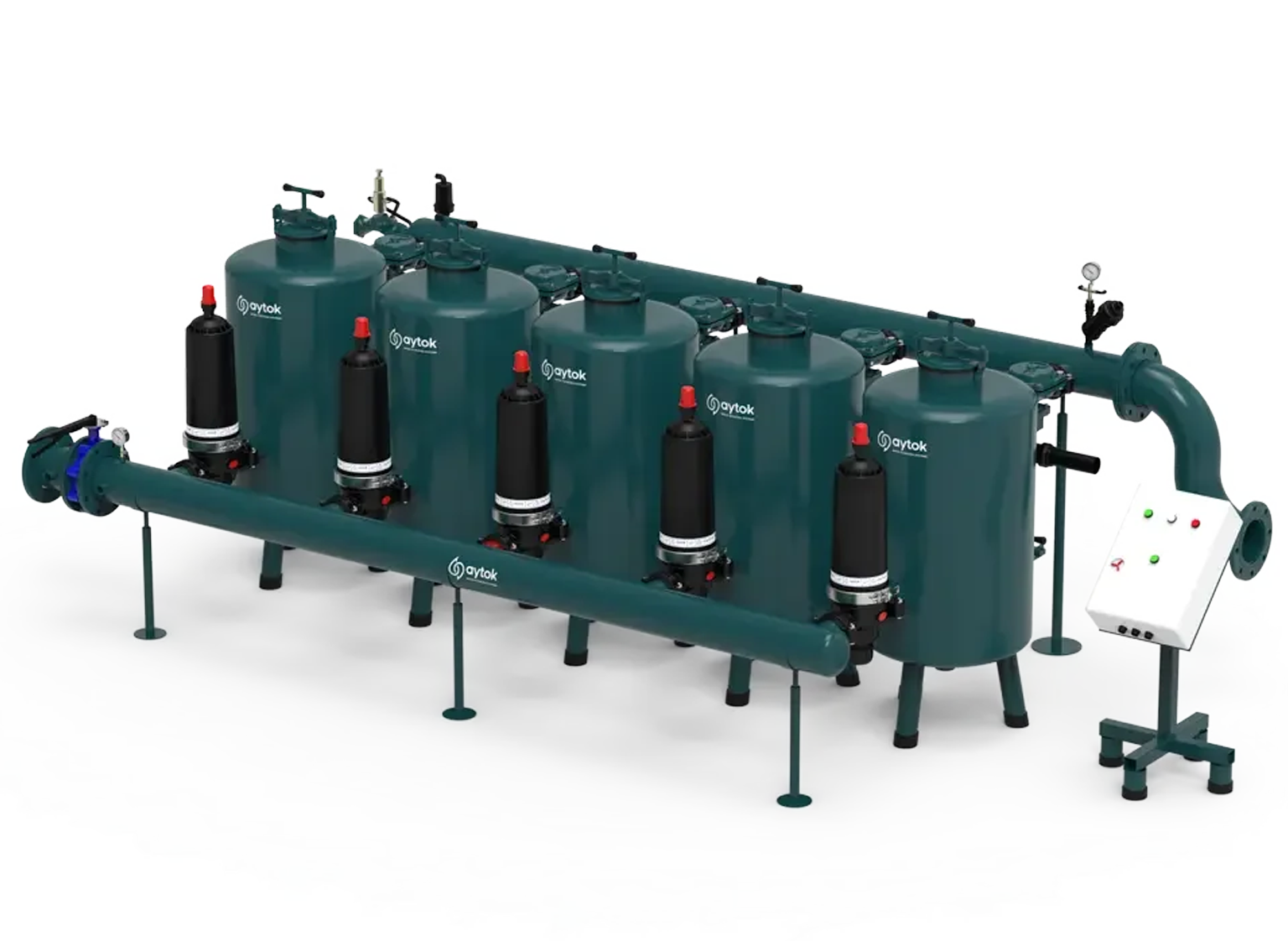 Plastik Disk Filtreli Otomatik Gravel Filtre Sistemleri