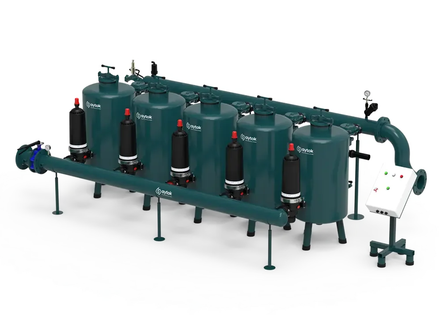 Plastik Disk Filtreli Otomatik Gravel Filtre Sistemleri